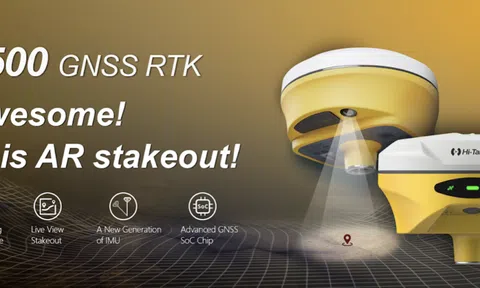 Độc lạ máy GPS RTK sở hữu camera - Cải thiện đáng kể hiệu quả công việc