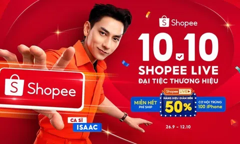 Khám phá hàng loạt ưu đãi hấp dẫn cùng không gian giải trí độc đáo tại 10.10 Shopee Live Đại Tiệc Thương Hiệu
