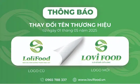 Thương hiệu ngũ cốc LoliFood chính thức đổi tên thành LOVI FOOD
