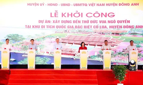 Tổng Bí thư Tô Lâm dự lễ khởi công xây dựng đền thờ Đức vua Ngô Quyền tại Khu di tích lịch sử quốc gia đặc biệt Cổ Loa