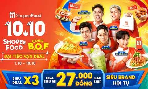 Loạt thương hiệu đình đám chiêu đãi đại tiệc trên ShopeeFood, chiều lòng tín đồ ẩm thực với loạt deal giảm 50%