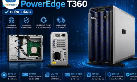 NSTECH review máy chủ Dell PowerEdge T360 Server 8x3.5