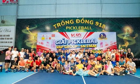 VAP Group tổ chức giải pickleball kỷ niệm 5 năm thành lập - Gắn kết để phát triển