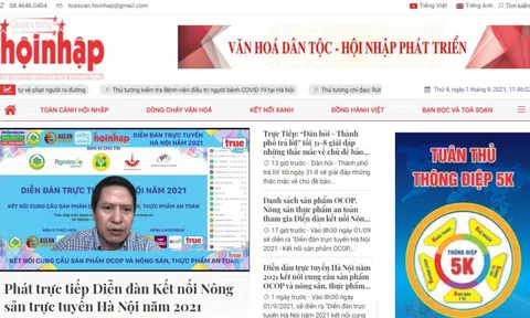 Diễn đàn trực tuyến Hà Nội 2021 - Kết nối cung cầu sản phẩm OCOP, Nông sản thực phẩm an toàn đã thành công tốt đẹp