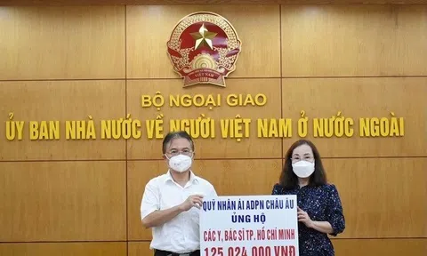 Ủy ban Nhà nước về người Việt Nam ở nước ngoài tiếp tục tiếp nhận ủng hộ công tác phòng chống dịch Covid-19