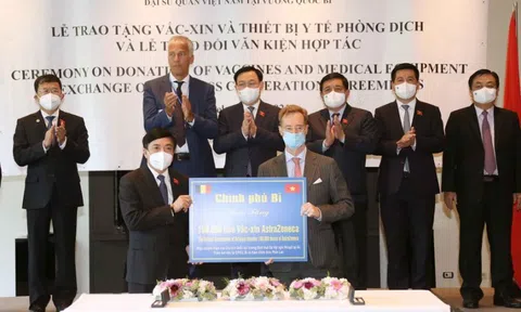 Chính phủ Bỉ tài trợ 100.000 liều vắc-xin cho Việt Nam
