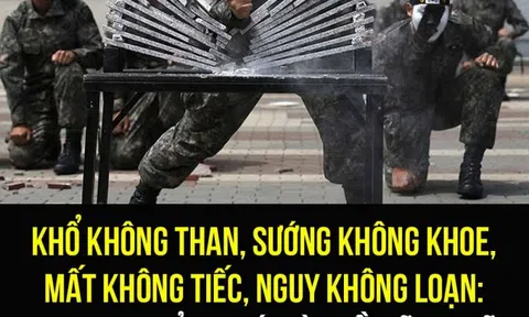 BÍ QUYẾT THÀNH CÔNG: Khổ không than - Sướng không khoe - Mất không tiếc - Nguy không loạn