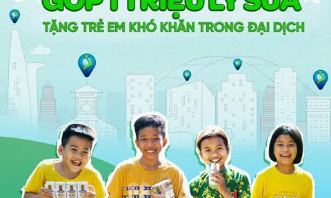 Vinamilk góp 1 triệu ly sữa cho trẻ em khó khăn với hoạt động “cùng góp điểm xanh, cho Việt Nam khỏe mạnh”