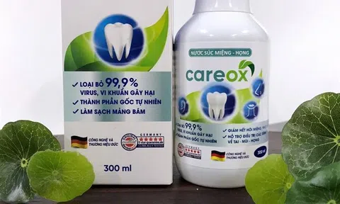Xóa tan nỗi lo các bệnh về răng miệng và tai mũi họng với Nước súc miệng – họng Careox