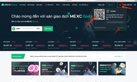 LÀM SAO ĐỂ ĐĂNG KÝ TÀI KHOẢN MEXC