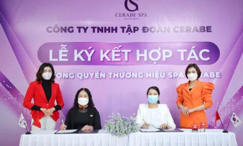 Lễ kí kết hợp tác toàn diện giữa Chuỗi nhượng quyền thương hiệu Spa Cerabe và Chủ Spa Hà Thuý Nga