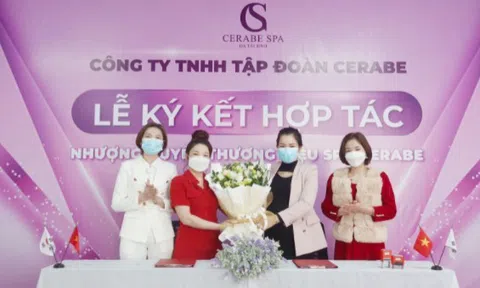 Lễ kí kết hợp tác toàn diện giữa Chuỗi nhượng quyền thương hiệu Spa Cerabe và Chủ Spa Nguyễn Thị Thuỷ