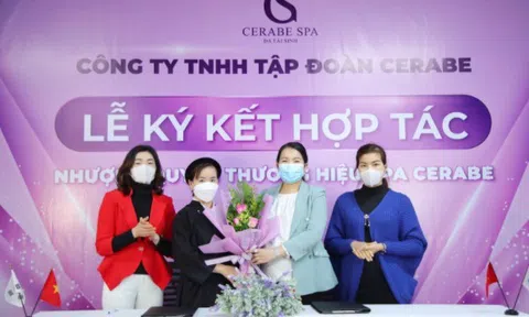 Lễ kí kết hợp tác toàn diện giữa Chuỗi nhượng quyền thương hiệu Spa Cerabe và Chủ Spa Phùng Thị Thanh Quỳnh