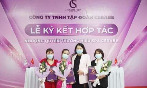 Lễ kí kết hợp tác toàn diện giữa Chuỗi nhượng quyền thương hiệu Spa Cerabe và Tân 3 bà chủ mới