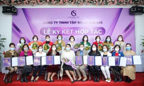 Lễ ký kết hợp tác Chuỗi nhượng quyền Spa Cerabe với 8 chủ Spa