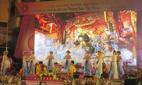Liên hoan diễn xướng dân gian văn hóa các dân tộc khu vực Trường Sơn - Tây Nguyên mở rộng năm 2022