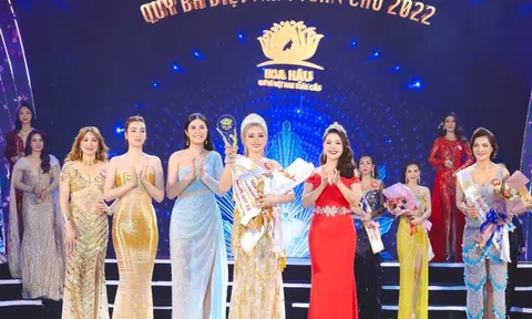 Trịnh Thị Lan đăng quang Á hậu 2 Hoa hậu Quý bà Việt Nam Toàn cầu 2022