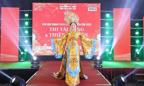 Danh hiệu “Người đẹp áo dài” Hoa hậu Doanh nhân Việt Nam Toàn cầu 2022 đã gọi tên thí sinh Phan Thị Lệ Thu