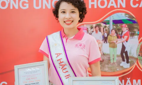 Á hậu Triệu Mai Thanh Thủy đồng hành cùng ban tổ chức Hoa hậu Doanh nhân Việt Nam 2022 trên hành trình thiện nguyện