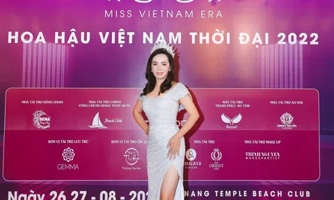 Á hoàng Lâm Thị Minh Tâm xuất hiện lộng lẫy tại đêm Chung khảo Hoa hậu Việt Nam Thời đại 2022