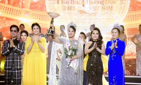 Ngôi vị Á hậu 1 Hoa hậu Thương hiệu Việt Nam 2022 thuộc về doanh nhân Phạm Thị Kim Oanh