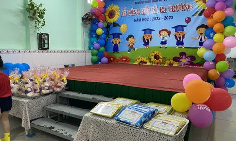 Trường Mẫu giáo Tuyết Sao tổ chức lễ tổng kết năm học 2022-2023