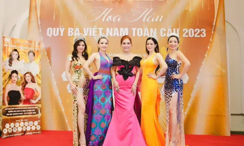 Á hậu Mai Thanh Thủy chấm thi đêm Bán kết Hoa hậu Quý bà Việt Nam Toàn cầu 2023