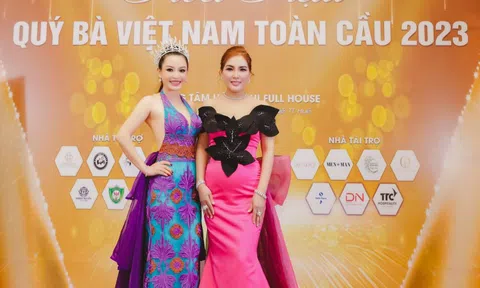 Hoa hậu Vũ Ngọc Anh chấm thi Hoa hậu Quý bà Việt Nam Toàn cầu 2023