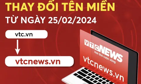Báo điện tử VTC News đổi tên miền vtc.vn sang vtcnews.vn