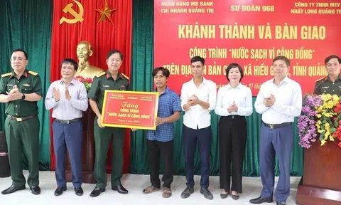 MB Quảng Trị bàn giao công trình “Nước sạch vì cộng đồng” tại Bản Chùa