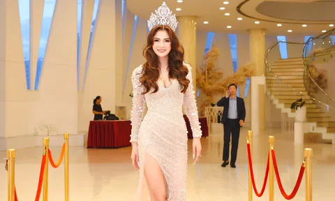 Hoa hậu Mạc Thị Minh xuất hiện khoe nhan sắc nổi bật tại buổi casting toàn Quốc cuộc thi Hoa hậu Thương hiệu Việt Nam 2022