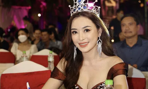 Hoa hậu Vũ Ngọc Anh xuất hiện tại đêm Chung khảo Hoa hậu Việt Nam Thời đại 2022 với vai trò Ban giám khảo