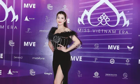 Người đẹp có làn da đẹp Võ Thị Thanh Thanh diện đầm đen quyến rũ tại Chung khảo Hoa hậu Việt Nam Thời đại 2022
