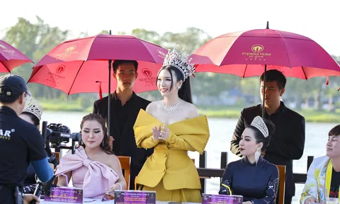 Hoa hậu Khương Phương Anh chấm thi trình diễn thời trang Hoa hậu Doanh nhân Châu Á Việt Nam 2022