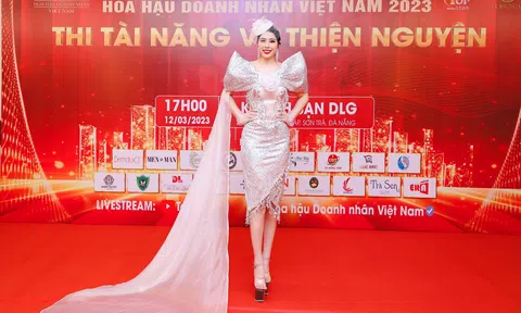 Đấu giá gây quỹ từ thiện: Doanh nhân Nguyễn Thị Quế Anh quyên góp 100 triệu đồng cho trang phục công sở