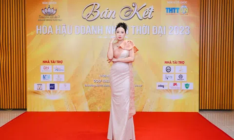 Phó BTC - Á hậu Mai Thanh Thủy khoe sắc vóc quyến rũ tại thảm đỏ Hoa hậu Doanh nhân thời đại 2023