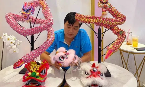 Trưởng đoàn lân Sang Anh Đường lần đầu tiết lộ chuyện tình cảm.