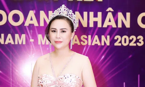 Hoa hậu thiện nguyện Lý Kim Ngân xuất hiện lộng lẫy trong sự kiện tại Quảng Nam