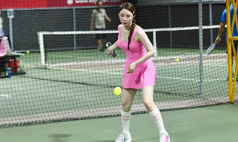 Diễn viên Quỳnh Nga: “Mong mọi người nhẹ tay với tôi tại giải pickleball của báo Dân trí”