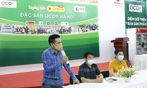 Ngày hội Livestream Đặc sản OCOP Hà Nội gắn với chương trình vận động ủng hộ Quỹ mua Vaccine phòng Covid-19