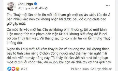 Cộng đồng mạng xúc động trước lời xin lỗi của GS. Ngô Bảo Châu bao nhiêu thì băn khoăn trước lời chia sẻ của Hoa hậu Diễn Hương bấy nhiêu?