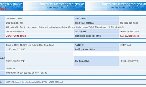 Xin cho hỏi nếu một đơn vị trúng liên tiếp tới 9 gói thầu tại Trung tâm bảo tồn di sản Thăng Long - Hà Nội thì có nên tổ chức đấu thầu nữa không?