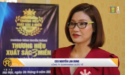 CEO Nguyễn Lan Dung và Công ty CP Sunpharma Quốc tế được vinh danh TOP 10 thương hiệu xuất sắc ba miền năm 2022