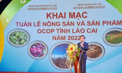 Tuần lễ Nông sản an toàn và Sản phẩm OCOP của Lào Cai năm 2022 tại thành phố Hà Nội