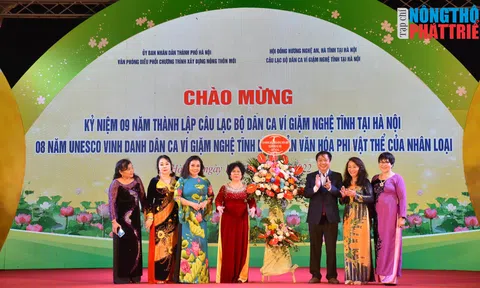Dân ca Ví Giặm Nghệ Tĩnh được tôn vinh tại Sự kiện giới thiệu sản phẩm OCOP gắn với văn hóa các tỉnh miền Trung - Tây Nguyên năm 2022