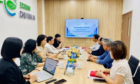 Trường Đại học Chu Văn An ký kết Bản ghi nhớ hợp tác với Công ty TNHH VTopik Korea Việt Nam