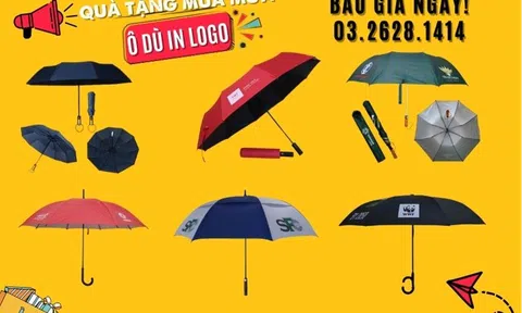Ô Dù In Logo - Quà Tặng Thiết Thực Cho Khách Hàng, Nhân Viên Vào Mùa Mưa