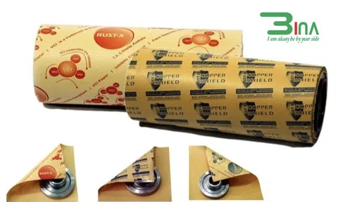 Giấy chống gỉ VCI ức chế ăn mòn dễ bay hơi đa kim loại