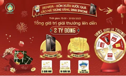 Chương Trình "ĐÓN XUÂN RƯỚC QUÀ, 100% CÀO LÀ TRÚNG" - Mùa Tết Vui Vẻ, Rực Rỡ Quà Tặng Cùng Dr.Maya