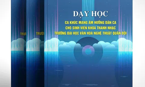 Cuốn sách “Dạy học các ca khúc mang âm hưởng dân ca cho sinh viên Thanh nhạc Trường đại học Văn hóa nghệ thuật Quân đội”